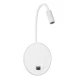 Μοντέρνα επιτοίχια απλίκα ανάγνωσης kelvo® GOOSE LED 6W 600lm 4500K με φορτιστή USB 3A λευκό ματ 15.5x15x30.5cm Μοντέρνα επιτοίχια απλίκα ανάγνωσης kelvo® GOOSE LED 6W 600lm 4500K με φορτιστή USB 3A λευκό ματ 15.5x15x30.5cm