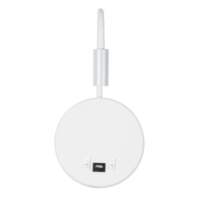 Μοντέρνα επιτοίχια απλίκα ανάγνωσης kelvo® GOOSE LED 6W 600lm 4500K με φορτιστή USB 3A λευκό ματ 15.5x15x30.5cm Μοντέρνα επιτοίχια απλίκα ανάγνωσης kelvo® GOOSE LED 6W 600lm 4500K με φορτιστή USB 3A λευκό ματ 15.5x15x30.5cm