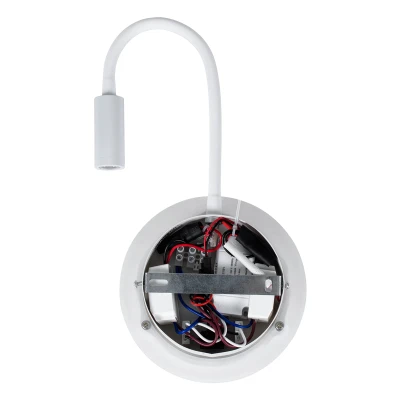Μοντέρνα επιτοίχια απλίκα ανάγνωσης kelvo® GOOSE LED 6W 600lm 4500K με φορτιστή USB 3A λευκό ματ 15.5x15x30.5cm Μοντέρνα επιτοίχια απλίκα ανάγνωσης kelvo® GOOSE LED 6W 600lm 4500K με φορτιστή USB 3A λευκό ματ 15.5x15x30.5cm