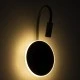 Επιτοίχια απλίκα reading light kelvo® GOOSE με φορτιστή USB 3A LED 6W 600lm φυσικό λευκό 4500K γκρι ανθρακί ματ 15.5x15x30.5cm