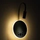 Επιτοίχια απλίκα reading light kelvo® GOOSE με φορτιστή USB 3A LED 6W 600lm φυσικό λευκό 4500K γκρι ανθρακί ματ 15.5x15x30.5cm