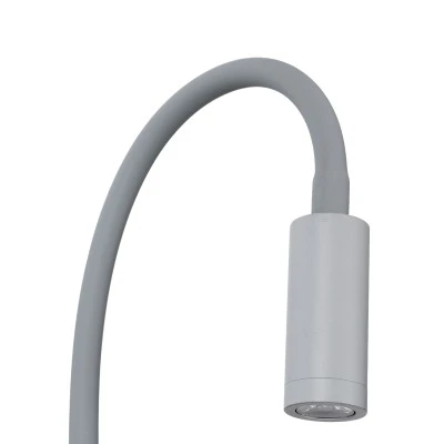 Επιτοίχια απλίκα reading light kelvo® GOOSE με φορτιστή USB 3A LED 6W 600lm φυσικό λευκό 4500K γκρι ανθρακί ματ 15.5x15x30.5cm