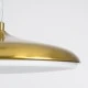 GloboStar® BARON 60886 Κρεμαστή Πλαφονιέρα Οροφής LED CCT 12W 1440lm 120° AC 220-240V - Εναλλαγή Φωτισμού μέσω Διακόπτη On/Off All In One Ψυχρό 6000k+Φυσικό 4500k+Θερμό 2700k Φ25 x Υ8cm - Χρυσό Πλατίνα - 3 Years Warranty