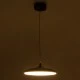 GloboStar® BARON 60886 Κρεμαστή Πλαφονιέρα Οροφής LED CCT 12W 1440lm 120° AC 220-240V - Εναλλαγή Φωτισμού μέσω Διακόπτη On/Off All In One Ψυχρό 6000k+Φυσικό 4500k+Θερμό 2700k Φ25 x Υ8cm - Χρυσό Πλατίνα - 3 Years Warranty