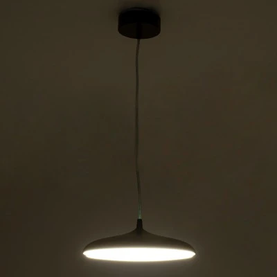 GloboStar® BARON 60886 Κρεμαστή Πλαφονιέρα Οροφής LED CCT 12W 1440lm 120° AC 220-240V - Εναλλαγή Φωτισμού μέσω Διακόπτη On/Off All In One Ψυχρό 6000k+Φυσικό 4500k+Θερμό 2700k Φ25 x Υ8cm - Χρυσό Πλατίνα - 3 Years Warranty