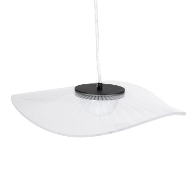 Κρεμαστό φωτιστικό οροφής ACRYLICA LED 20W 2240lm με δέσμη 360° και δυνατότητα εναλλαγής φωτισμού σε μαύρο χρώμα με διάφανο AC 220-240V