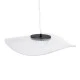 Κρεμαστό φωτιστικό οροφής ACRYLICA LED 20W 2240lm με δέσμη 360° και δυνατότητα εναλλαγής φωτισμού σε μαύρο χρώμα με διάφανο AC 220-240V