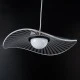 Κρεμαστό φωτιστικό οροφής ACRYLICA LED 20W 2240lm με δέσμη 360° και δυνατότητα εναλλαγής φωτισμού σε μαύρο χρώμα με διάφανο AC 220-240V