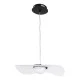Κρεμαστό φωτιστικό οροφής ACRYLICA LED 20W 2240lm με δέσμη 360° και δυνατότητα εναλλαγής φωτισμού σε μαύρο χρώμα με διάφανο AC 220-240V