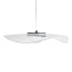 Κρεμαστό φωτιστικό οροφής ACRYLICA LED 20W 2240lm με δέσμη 360° και δυνατότητα εναλλαγής φωτισμού σε μαύρο χρώμα με διάφανο AC 220-240V