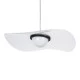 Κρεμαστό φωτιστικό οροφής ACRYLICA LED 20W 2240lm με δέσμη 360° και δυνατότητα εναλλαγής φωτισμού σε μαύρο χρώμα με διάφανο AC 220-240V