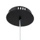 Φωτιστικό οροφής κρεμαστό ACRYLICA LED 20W 2240lm με δέσμη 360° AC 220-240V και εναλλαγή φωτισμού μέσω διακόπτη On/Off σε μαύρο με διάφανο χρώμα