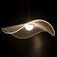 Φωτιστικό οροφής κρεμαστό ACRYLICA LED 20W 2240lm με δέσμη 360° AC 220-240V και εναλλαγή φωτισμού μέσω διακόπτη On/Off σε μαύρο με διάφανο χρώμα