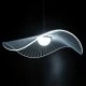 Φωτιστικό οροφής κρεμαστό ACRYLICA LED 20W 2240lm με δέσμη 360° AC 220-240V και εναλλαγή φωτισμού μέσω διακόπτη On/Off σε μαύρο με διάφανο χρώμα