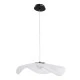 Φωτιστικό οροφής κρεμαστό ACRYLICA LED 20W 2240lm με δέσμη 360° AC 220-240V και εναλλαγή φωτισμού μέσω διακόπτη On/Off σε μαύρο με διάφανο χρώμα
