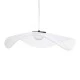 Φωτιστικό οροφής κρεμαστό ACRYLICA LED 20W 2240lm με δέσμη 360° AC 220-240V και εναλλαγή φωτισμού μέσω διακόπτη On/Off σε μαύρο με διάφανο χρώμα