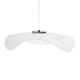 Φωτιστικό οροφής κρεμαστό ACRYLICA LED 20W 2240lm με δέσμη 360° AC 220-240V και εναλλαγή φωτισμού μέσω διακόπτη On/Off σε μαύρο με διάφανο χρώμα
