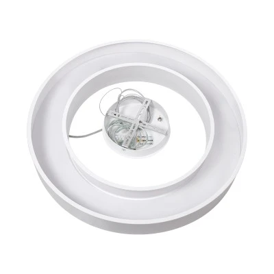 GloboStar® RA 61195 Κρεμαστό Φωτιστικό Δαχτυλίδι-Κύκλος LED CCT 67W 7370lm 120° AC 220-240V - Εναλλαγή Φωτισμού μέσω Τηλεχειριστηρίου All In One Ψυχρό 6000k+Φυσικό 4500k+Θερμό 2700k Dimmable Φ60cm - Λευκό - 3 Years Warranty
