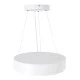 GloboStar® BURTON 61201-S Πλαφονιέρα Οροφής LED CCT 67W 7370lm 120° AC 220-240V - Εναλλαγή Φωτισμού μέσω Τηλεχειριστηρίου All In One Ψυχρό 6000k+Φυσικό 4500k+Θερμό 2700k Dimmable Φ40cm - Λευκό - 3 Years Warranty