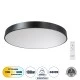 Πλαφονιέρα Οροφής LED BURTON CCT 100W 11020lm 120° AC 220-240V - Εναλλαγή Φωτισμού μέσω Τηλεχειριστηρίου All In One - Μαύρο GloboStar® BURTON 61204-S Πλαφονιέρα Οροφής LED CCT 100W 11020lm 120° AC 220-240V - Εναλλαγή Φωτισμού μέσω Τηλεχειριστηρίου All In One Ψυχρό 6000k+Φυσικό 4500k+Θερμό 2700k Dimmable Φ80cm - Μαύρο - 3 Years Warranty