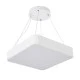 GloboStar® KAMALA 61207-S Πλαφονιέρα Οροφής LED CCT 67W 7370lm 120° AC 220-240V - Εναλλαγή Φωτισμού μέσω Τηλεχειριστηρίου All In One Ψυχρό 6000k+Φυσικό 4500k+Θερμό 2700k Dimmable Μ40 x Π40 x Υ8cm - Λευκό - 3 Years Warranty