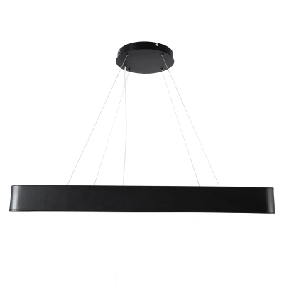 Μοντέρνο φωτιστικό οροφής KAMALA LED 100W 11020lm 120° AC 220-240V IP20 ρυθμιζόμενο λευκό CCT με χειριστήριο μαύρο ματ 80x80x8cm