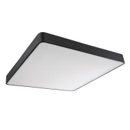 Μοντέρνο φωτιστικό οροφής KAMALA LED 100W 11020lm 120° AC 220-240V IP20 ρυθμιζόμενο λευκό CCT με χειριστήριο μαύρο ματ 80x80x8cm
