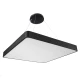 Μοντέρνο φωτιστικό οροφής KAMALA LED 100W 11020lm 120° AC 220-240V IP20 ρυθμιζόμενο λευκό CCT με χειριστήριο μαύρο ματ 80x80x8cm
