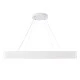 GloboStar® KAMALA 61211-P Κρεμαστή Πλαφονιέρα Οροφής LED CCT 100W 11020lm 120° AC 220-240V - Εναλλαγή Φωτισμού μέσω Τηλεχειριστηρίου All In One Ψυχρό 6000k+Φυσικό 4500k+Θερμό 2700k Dimmable Μ80 x Π80 x Υ8cm - Λευκό - 3 Years Warranty