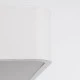 GloboStar® KAMALA 61211-P Κρεμαστή Πλαφονιέρα Οροφής LED CCT 100W 11020lm 120° AC 220-240V - Εναλλαγή Φωτισμού μέσω Τηλεχειριστηρίου All In One Ψυχρό 6000k+Φυσικό 4500k+Θερμό 2700k Dimmable Μ80 x Π80 x Υ8cm - Λευκό - 3 Years Warranty