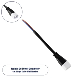 Ταχυσύνδεσμος τροφοδοσίας για μονόχρωμα Wall Washer IP65 με καλώδιο +/- και Power Connector 2 PIN Female