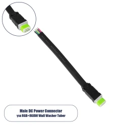 Ταχυσύνδεσμος τροφοδοσίας για Wall Washer Tuber IP65 με 5 καλώδια +/- σε Power Connector 5 PIN Male για RGB+RGBW