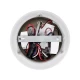 Επιτοίχια απλίκα ανάγνωσης LED με φορτιστή USB kelvo® LADY-R 6W 600lm φυσικό λευκό 4500K νίκελ βούρτσας 15x15x17cm 60941