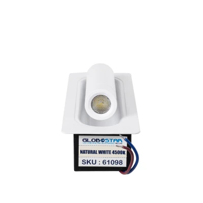 Απλίκα τοίχου LED kelvo® MANHATTAN 3W 405lm φυσικό λευκό 4500K 36° IP20 λευκό 7x7x17cm