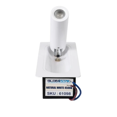 Απλίκα τοίχου LED kelvo® MANHATTAN 3W 405lm φυσικό λευκό 4500K 36° IP20 λευκό 7x7x17cm