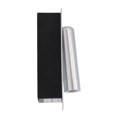 Επιτοίχια απλίκα ανάγνωσης LED kelvo® MANHATTAN 3W 405lm 36° AC 220-240V IP20 φυσικό λευκό 4500K νίκελ βούρτσας 7x7x17cm