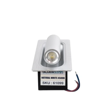Επιτοίχια απλίκα ανάγνωσης LED kelvo® MANHATTAN 3W 405lm 36° AC 220-240V IP20 φυσικό λευκό 4500K νίκελ βούρτσας 7x7x17cm
