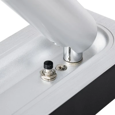 Επιτοίχια απλίκα ανάγνωσης LED kelvo® MANHATTAN 3W 405lm 36° AC 220-240V IP20 φυσικό λευκό 4500K νίκελ βούρτσας 7x7x17cm