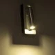 Επιτοίχια απλίκα ανάγνωσης LED kelvo® MANHATTAN 3W 405lm 36° AC 220-240V IP20 φυσικό λευκό 4500K νίκελ βούρτσας 7x7x17cm