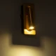Μοντέρνο επιτοίχιο φωτιστικό reading light LED kelvo® MANHATTAN 3W 405lm φυσικό λευκό 4500K 36° χρυσό βούρτσας 7x7x17cm Μοντέρνο επιτοίχιο φωτιστικό reading light LED kelvo® MANHATTAN 3W 405lm φυσικό λευκό 4500K 36° χρυσό βούρτσας 7x7x17cm