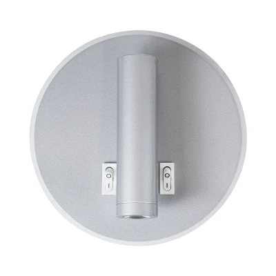 Επιτοίχιο φωτιστικό LED kelvo® JERSEY reading light με φορτιστή USB 10W 1380lm φυσικό λευκό 4500K νίκελ βούρτσας 14.5x14.5x6cm
