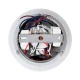Επιτοίχιο φωτιστικό LED kelvo® JERSEY reading light με φορτιστή USB 10W 1380lm φυσικό λευκό 4500K νίκελ βούρτσας 14.5x14.5x6cm