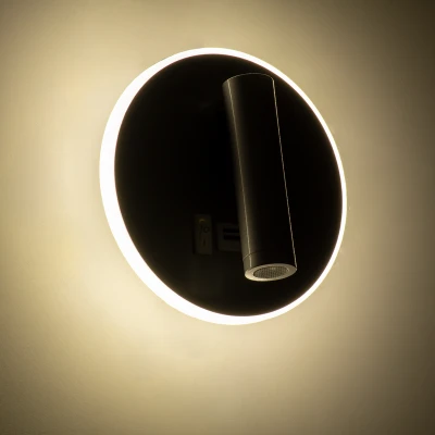 Επιτοίχιο φωτιστικό LED kelvo® JERSEY reading light με φορτιστή USB 10W 1380lm φυσικό λευκό 4500K νίκελ βούρτσας 14.5x14.5x6cm