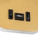 Επιτοίχια απλίκα LED kelvo® LADY-O με φορτιστή USB 10W 1000lm φυσικό λευκό 4500K χρυσό βούρτσας 10.5x10x18.5cm GloboStar® LADY-O 61366 Μοντέρνο Φωτιστικό Τοίχου - Απλίκα Ξενοδοχείου Bed Side LED 10W 1000lm 36° & 360° AC 220-240V - Reading Light & 360° Κρυφός Φωτισμός - Φορτιστής USB 3A - Μ10.5 x Π10 x Υ18.5cm - Φυσικό Λευκό 4500K - Χρυσό Βούρτσας