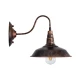 Vintage φωτιστικό τοίχου kelvo® RAY απλίκα με ντουί 1 x E27 AC 220-240V IP20 χάλκινο εφέ σκουριάς 26x37x32cm 01067