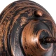 Vintage φωτιστικό τοίχου kelvo® RAY απλίκα με ντουί 1 x E27 AC 220-240V IP20 χάλκινο εφέ σκουριάς 26x37x32cm 01067