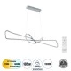 Κρεμαστό φωτιστικό DOLORES LED CCT 105W 11760lm με δέσμη 300° και εναλλαγή φωτισμού μέσω τηλεχειριστηρίου All In One Dimmable Μ110 x Π17 x Υ17.5cm σε νίκελ χρώμα Μ110 x Π17 x Υ17.5cm Κρεμαστό φωτιστικό DOLORES LED CCT 105W 11760lm με δέσμη 300° και εναλλαγή φωτισμού μέσω τηλεχειριστηρίου All In One Dimmable Μ110 x Π17 x Υ17.5cm σε νίκελ χρώμα Μ110 x Π17 x Υ17.5cm