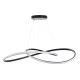 Μοντέρνο κρεμαστό φωτιστικό DEXTER Design LED με μαύρο σκελετό CCT 120W 13440lm δέσμης 300° AC 220-240V IP20 με εναλλαγή φωτισμού μέσω τηλεχειριστηρίου ντιμαριζόμενο