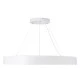 GloboStar® RA 61197 Κρεμαστό Φωτιστικό Δαχτυλίδι-Κύκλος LED CCT 75W 8250lm 120° AC 220-240V - Εναλλαγή Φωτισμού μέσω Τηλεχειριστηρίου All In One Ψυχρό 6000k+Φυσικό 4500k+Θερμό 2700k Dimmable Φ80cm - Λευκό - 3 Years Warranty