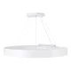 GloboStar® RA 61197 Κρεμαστό Φωτιστικό Δαχτυλίδι-Κύκλος LED CCT 75W 8250lm 120° AC 220-240V - Εναλλαγή Φωτισμού μέσω Τηλεχειριστηρίου All In One Ψυχρό 6000k+Φυσικό 4500k+Θερμό 2700k Dimmable Φ80cm - Λευκό - 3 Years Warranty